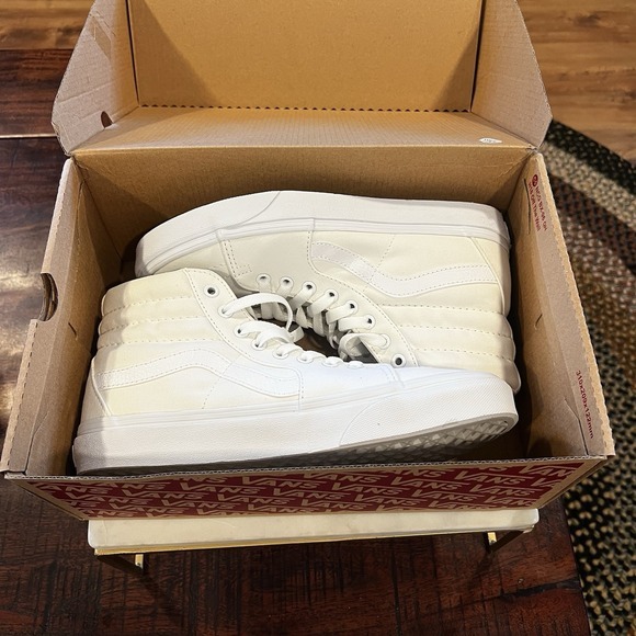 Vans SK8 HI PLATFORM‎ 2 True White Shoes Men 7.5 Women 9 NEW in BOX - Picture 10 of 10